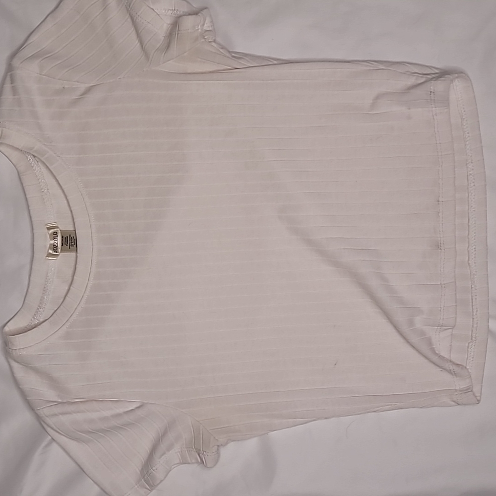 Ribbed White Shirt